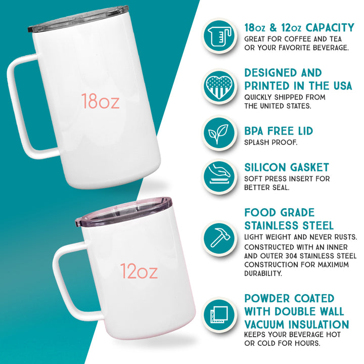 Halloween Storefronts Insulated Travel Mug