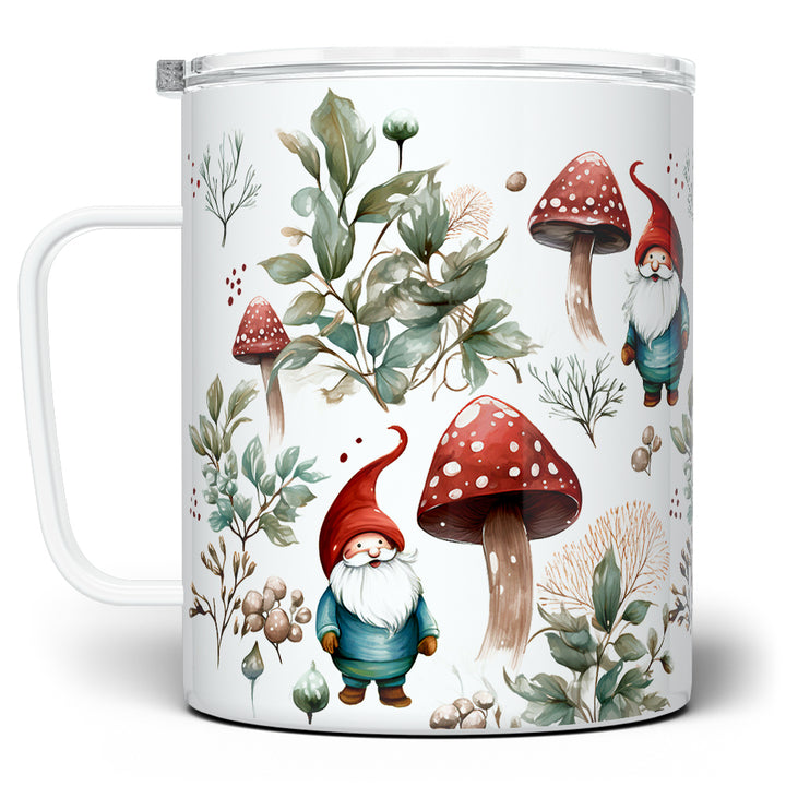 Woodland Mushroom Gnome Insulated Travel Mug