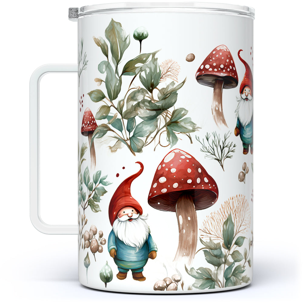 Woodland Mushroom Gnome Insulated Travel Mug