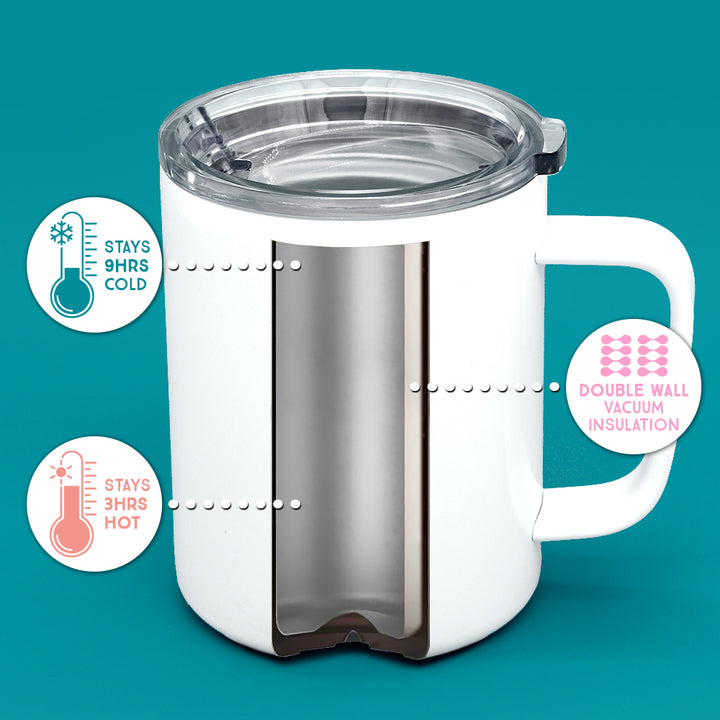 I Just Want to Read Books and Pet Cats Insulated Travel Mug