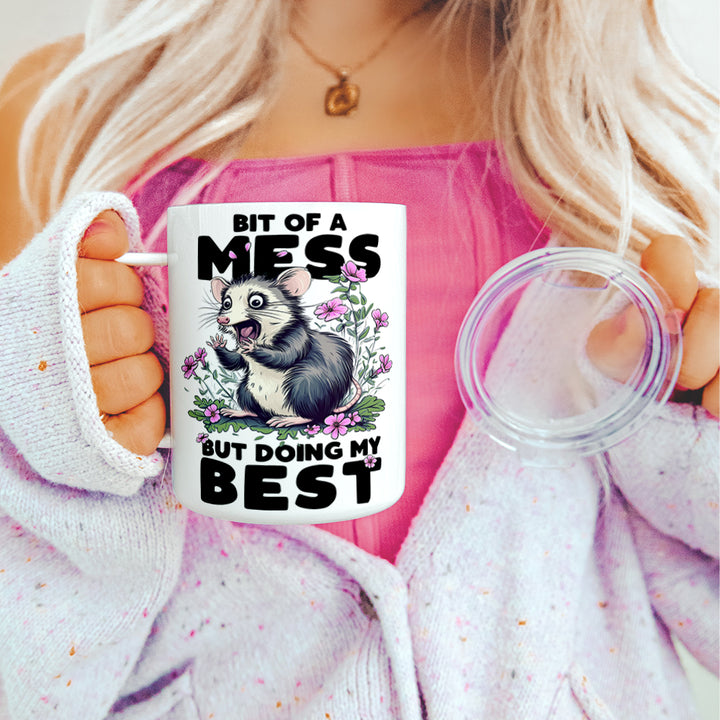 Bit of a Mess But Doing My Best Insulated Travel Mug