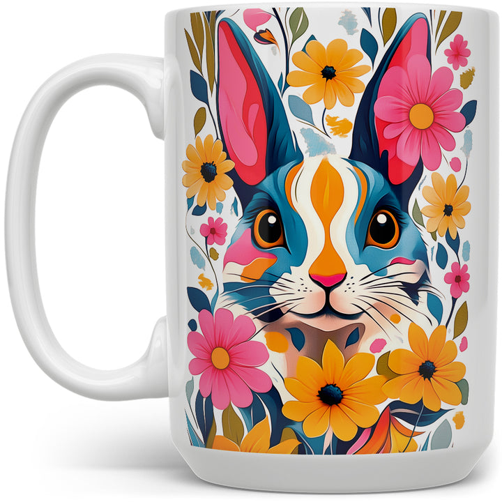 Floral Bunny Mug