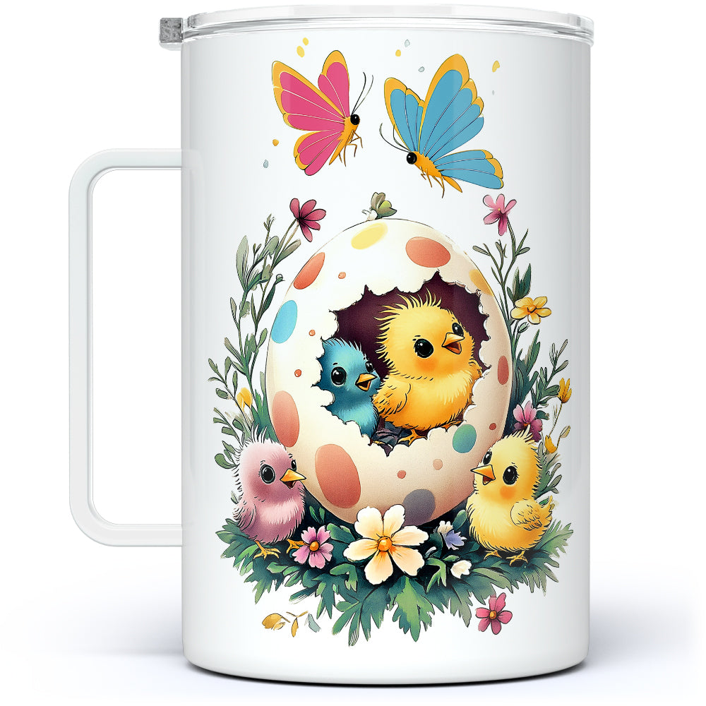 Easter Chicks Insulated Travel Mug