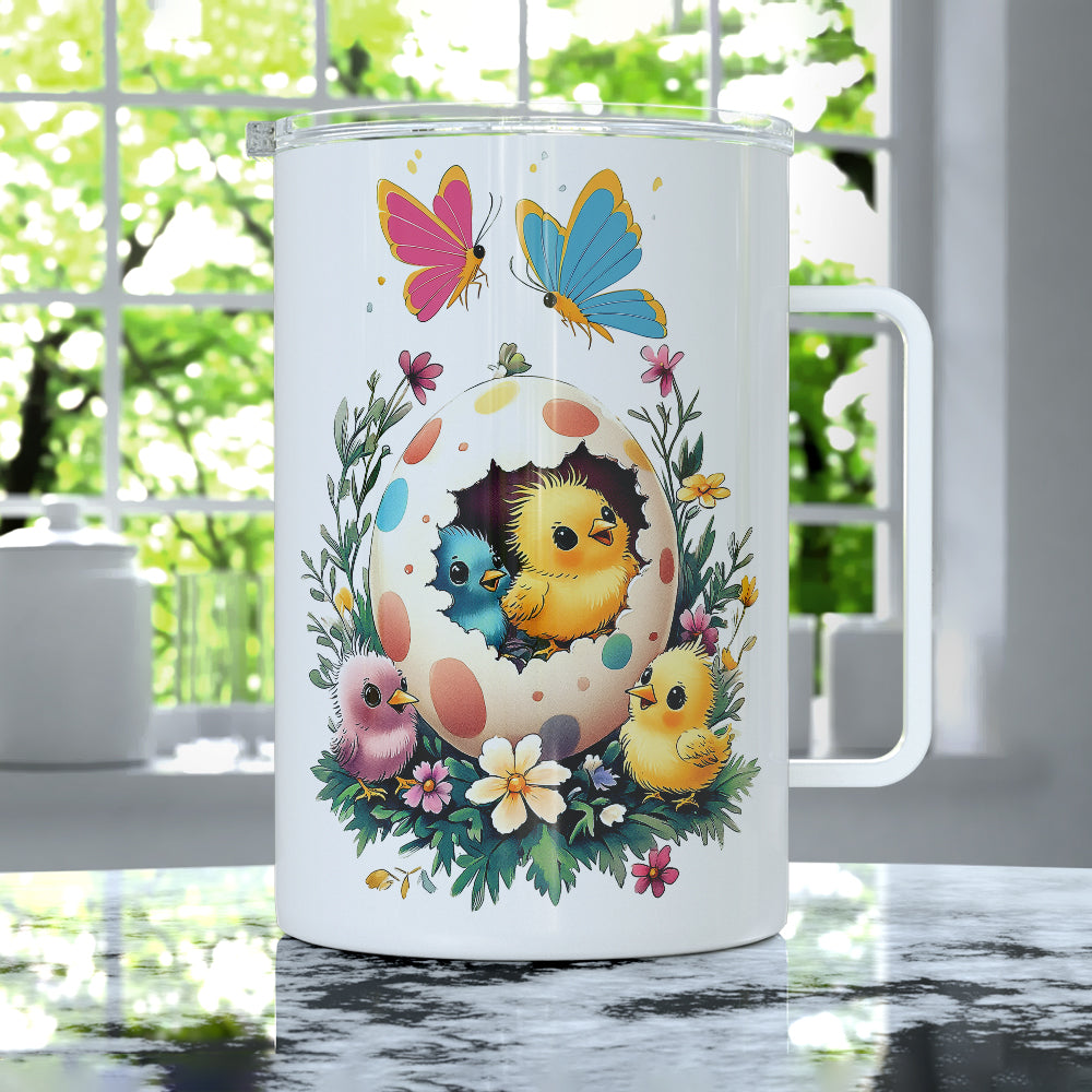 Easter Chicks Insulated Travel Mug