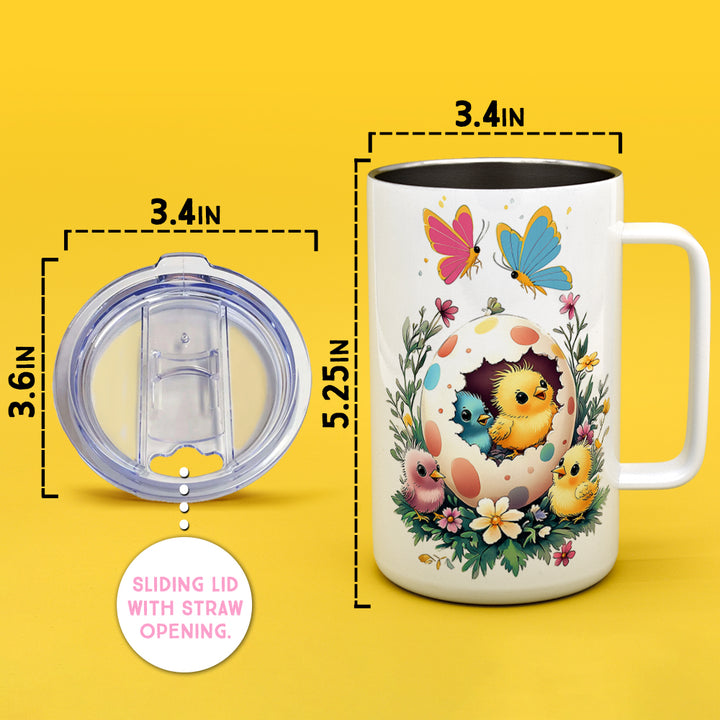 Easter Chicks Insulated Travel Mug