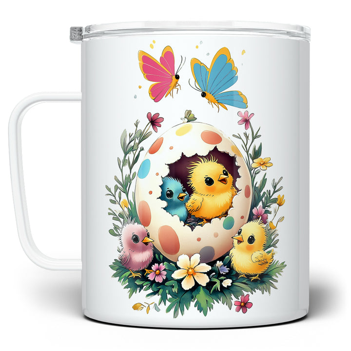 Easter Chicks Insulated Travel Mug