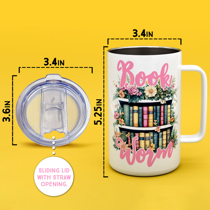 Bookworm Insulated Travel Mug