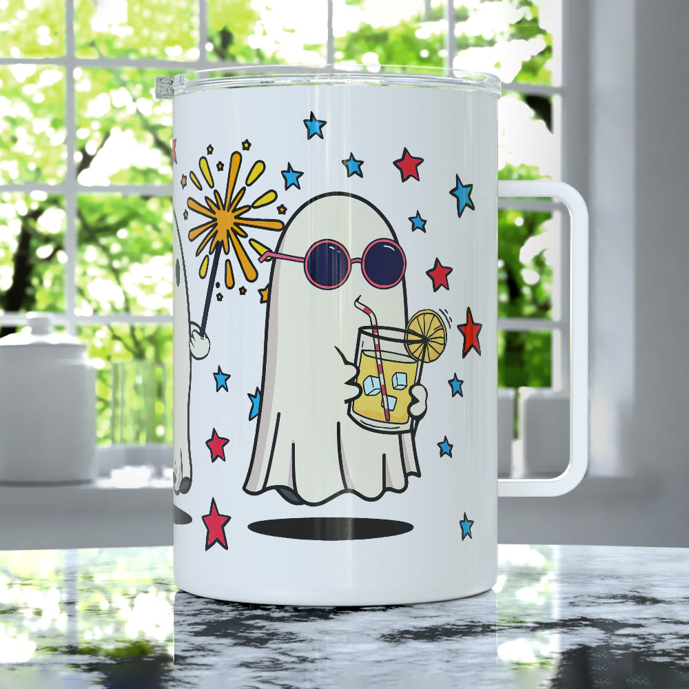 Summer Ghosts Insulated Travel Mug