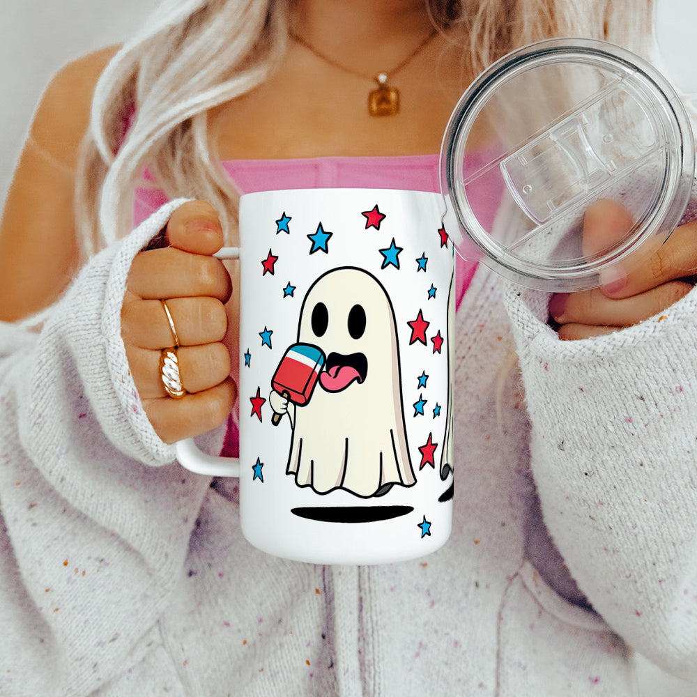 Summer Ghosts Insulated Travel Mug
