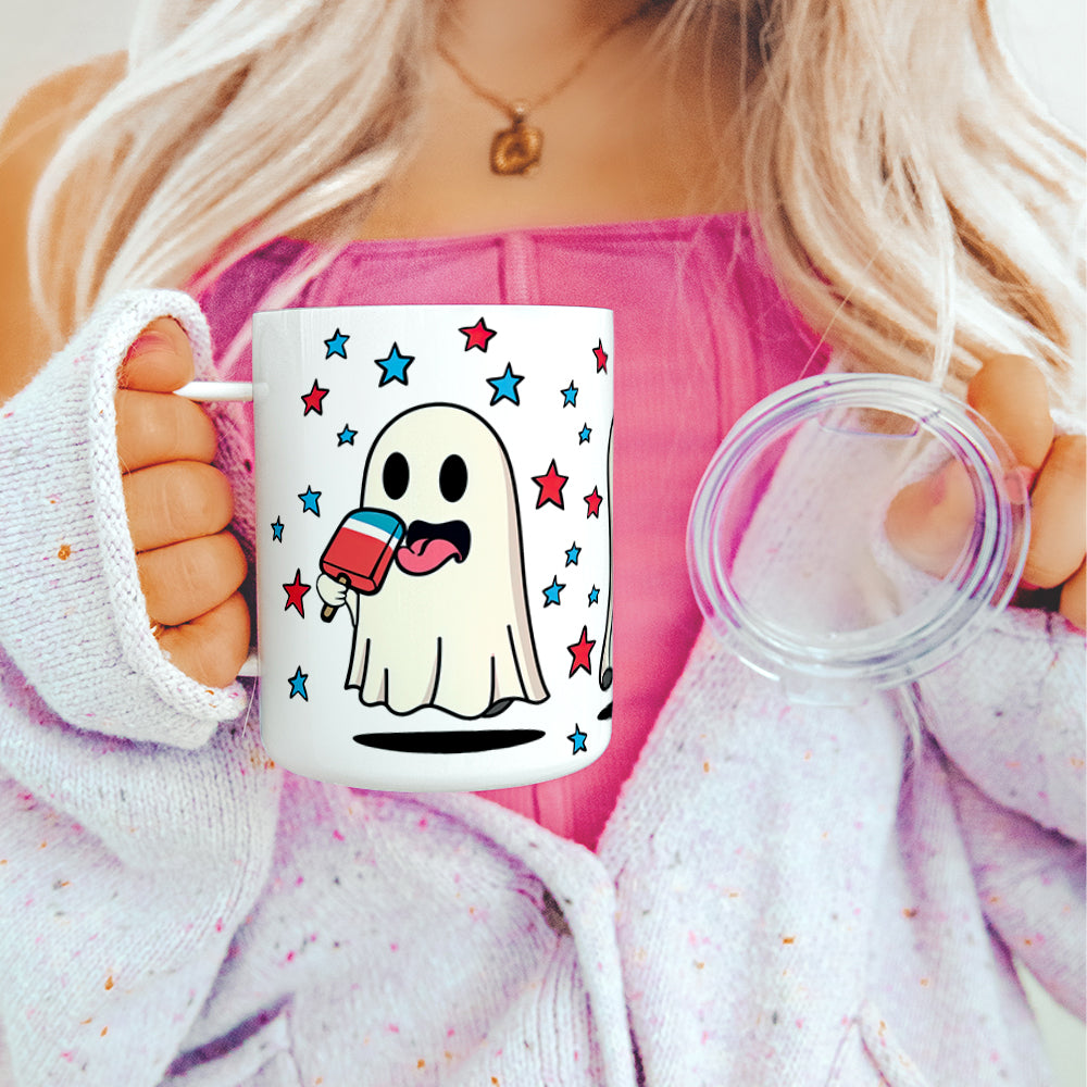 Summer Ghosts Insulated Travel Mug