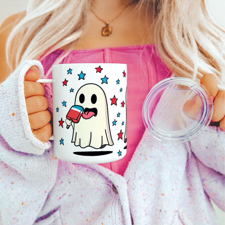 Summer Ghosts Insulated Travel Mug