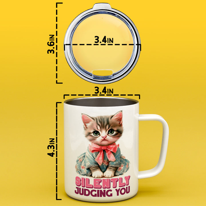 Silently Judging You Cat Insulated Travel Mug
