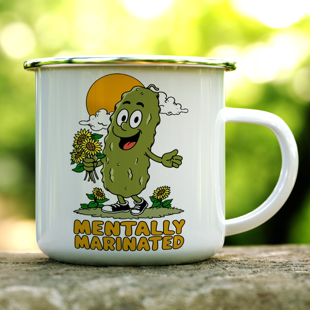 Mentally Marinated Pickle Camp Mug