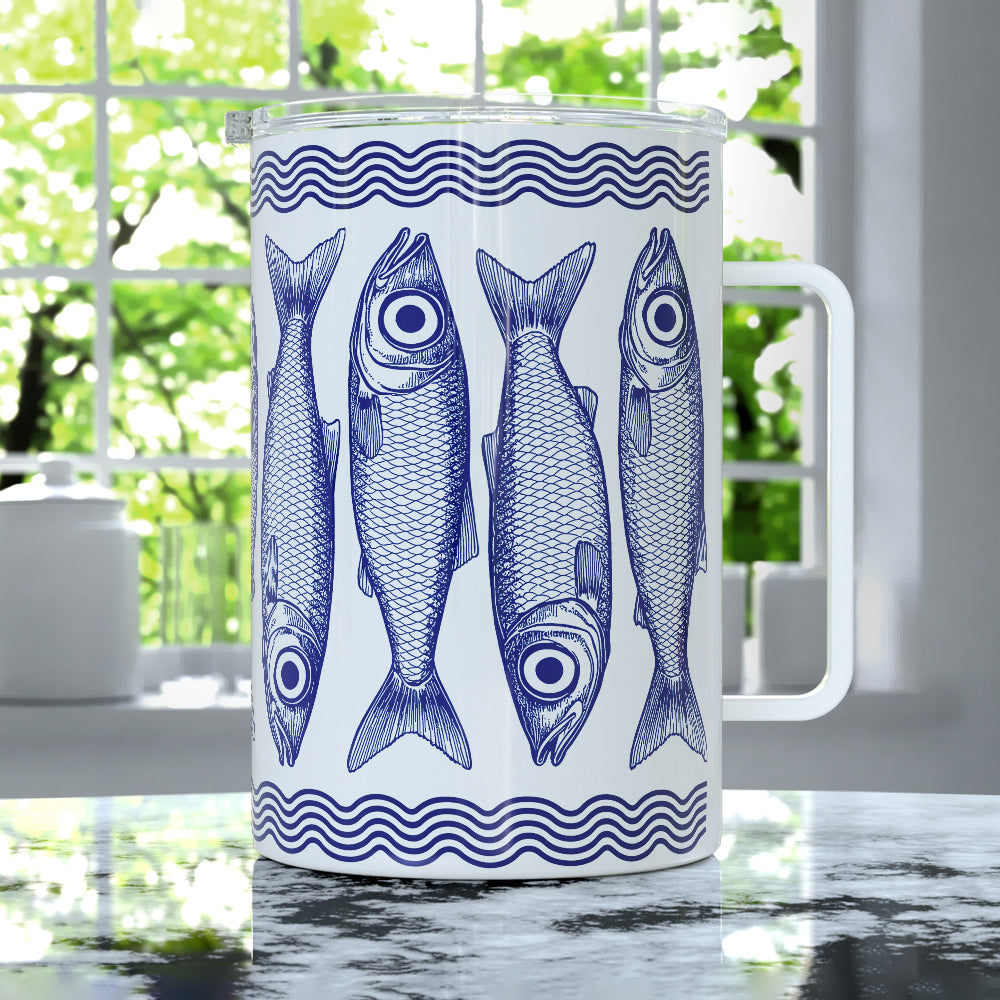Sardines Insulated Travel Mug