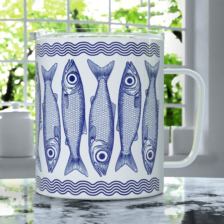 Sardines Insulated Travel Mug