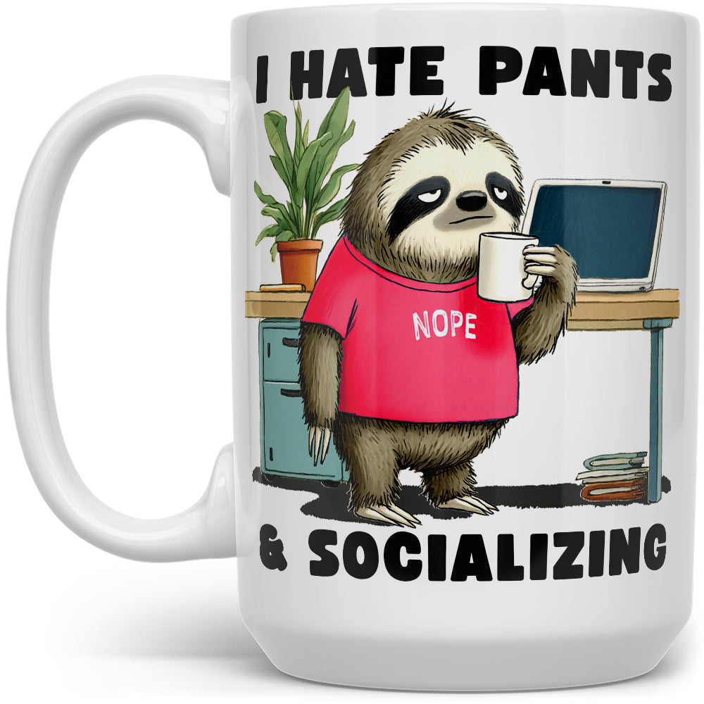 Antisocial Sloth Mug