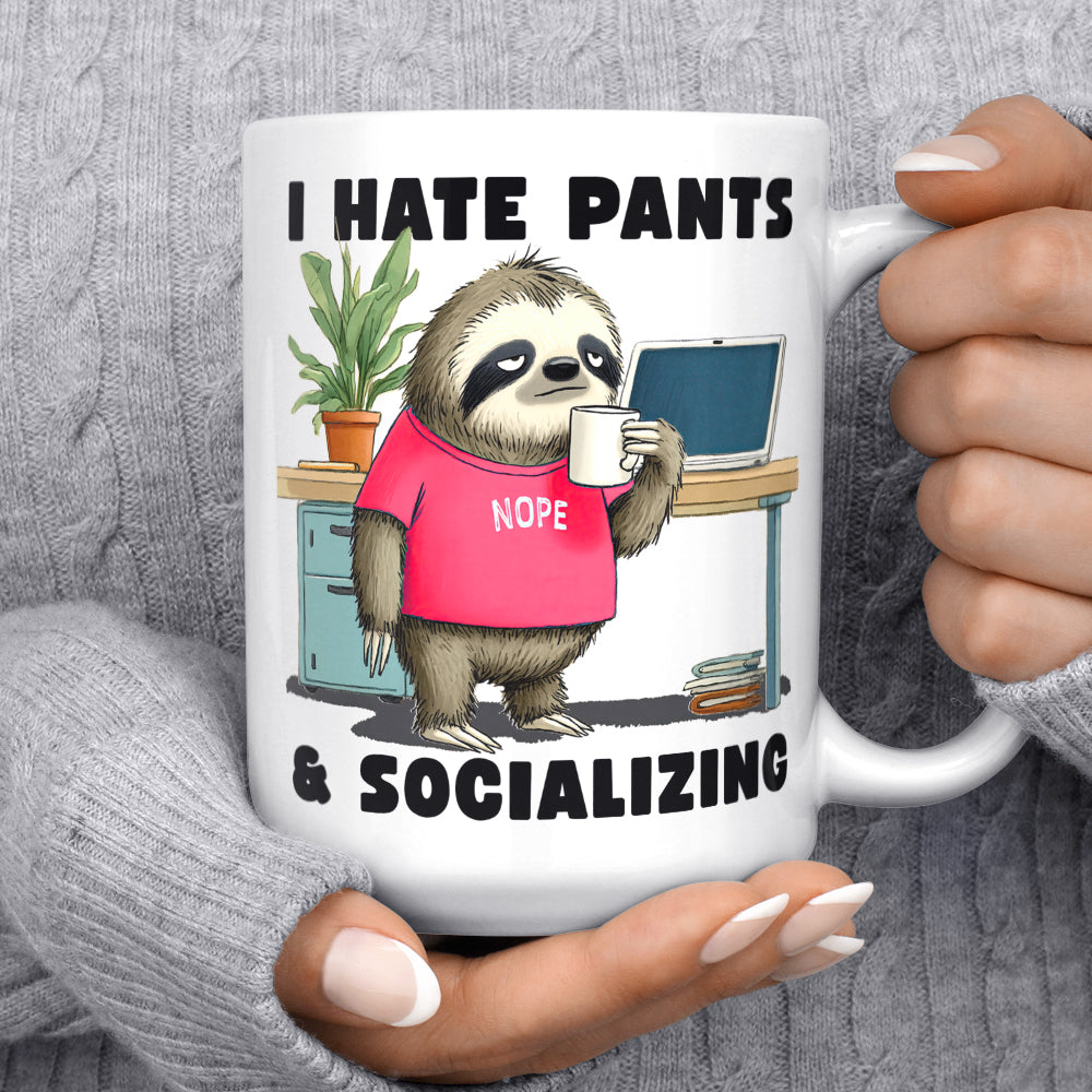 Antisocial Sloth Mug
