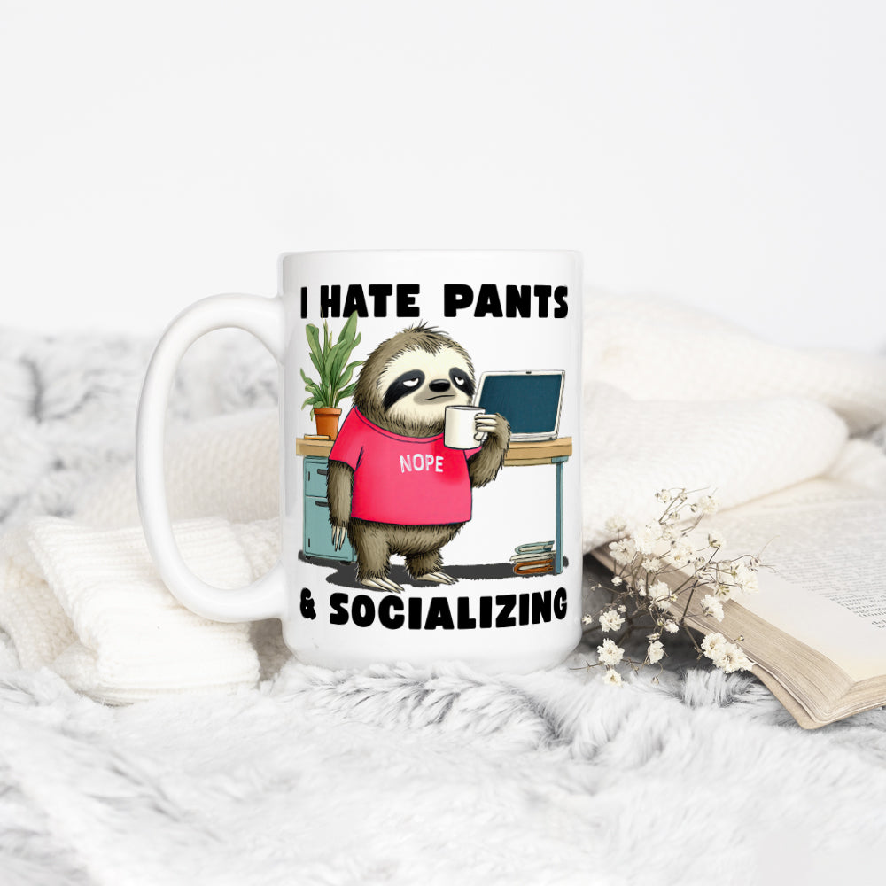 Antisocial Sloth Mug