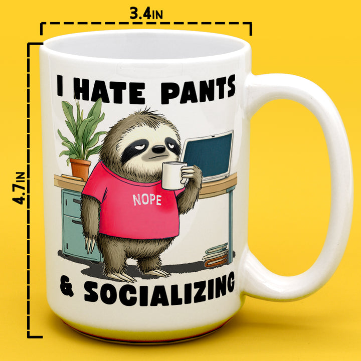 Antisocial Sloth Mug
