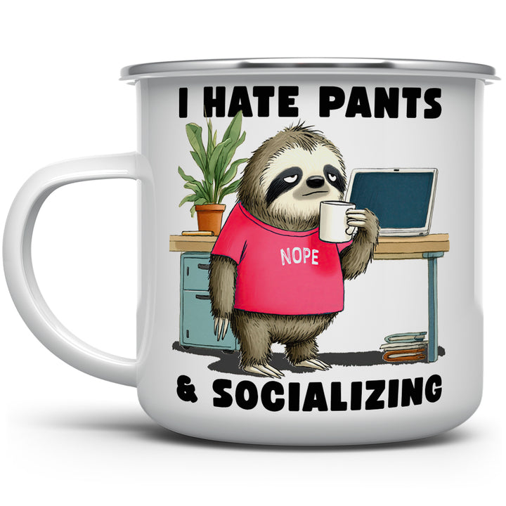 Antisocial Sloth Camp Mug