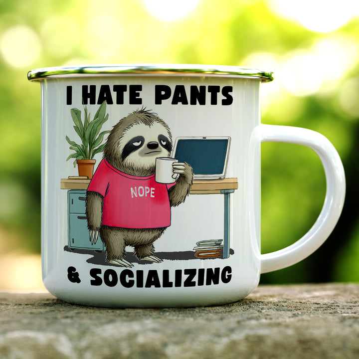Antisocial Sloth Camp Mug