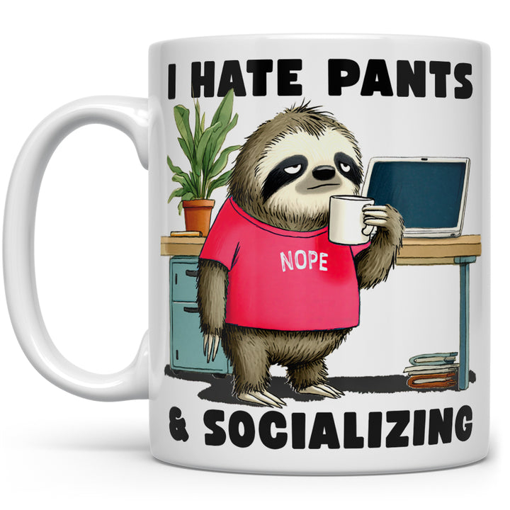 Antisocial Sloth Mug