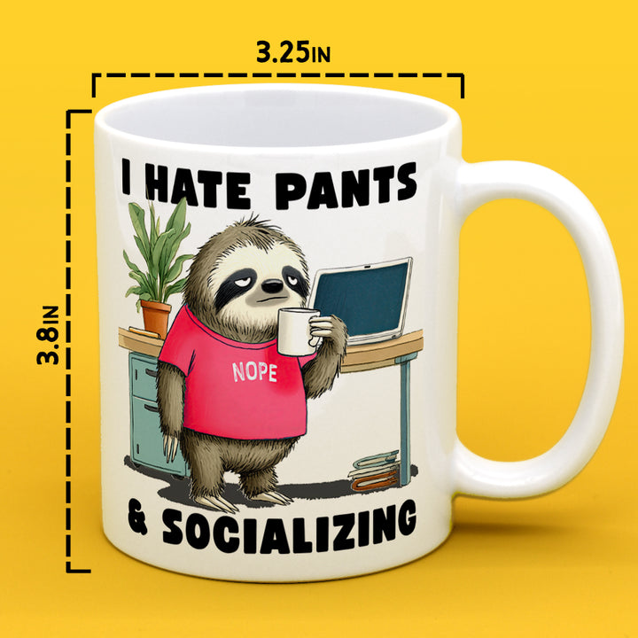 Antisocial Sloth Mug