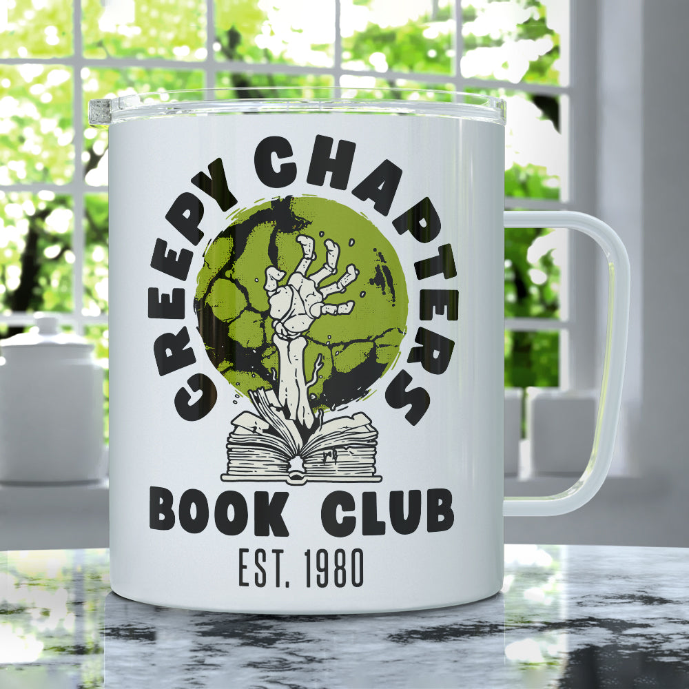 Creepy Chapters Book Club Insulated Travel Mug
