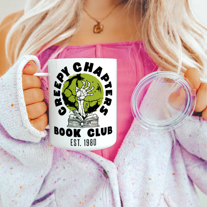 Creepy Chapters Book Club Insulated Travel Mug
