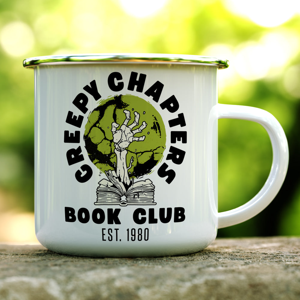 Creepy Chapters Book Club Camp Mug
