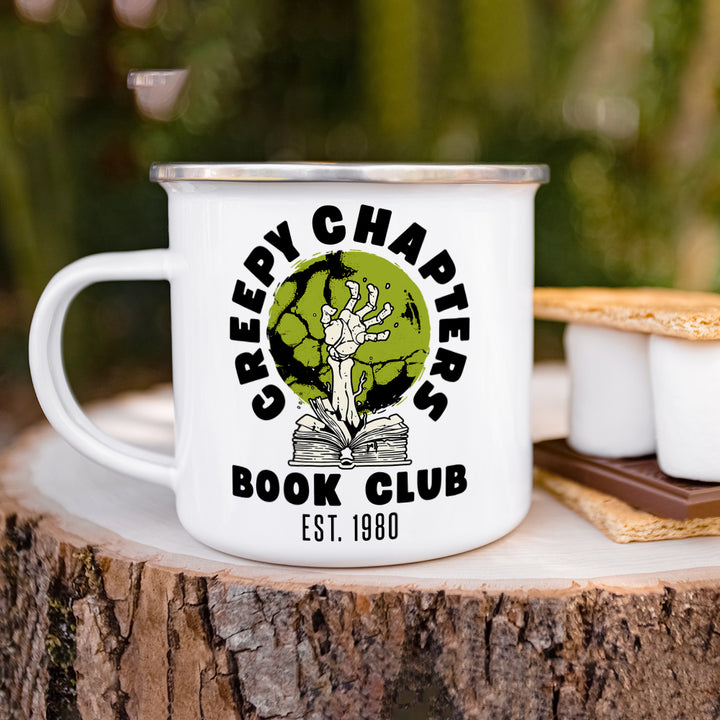 Creepy Chapters Book Club Camp Mug