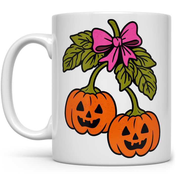 Halloween Pumpkin Cherries Mug