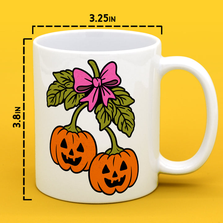 Halloween Pumpkin Cherries Mug
