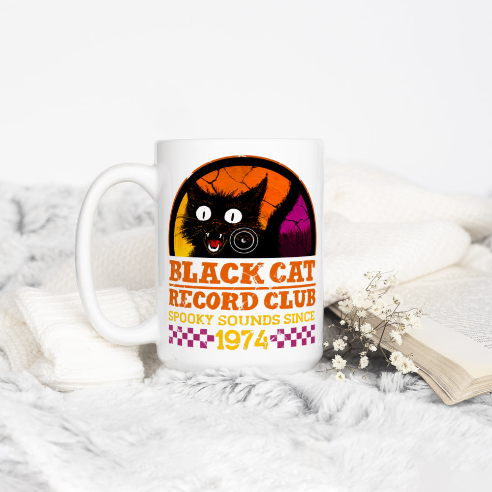 Black Cat Record Club Mug