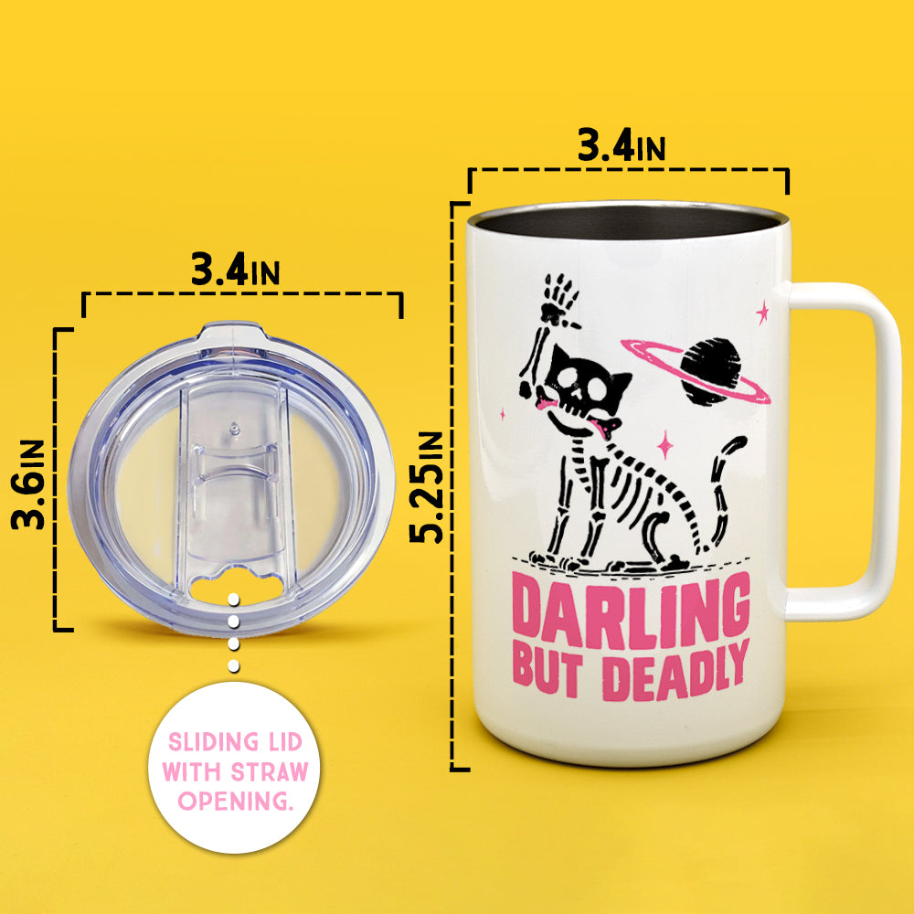 Darling But Deadly Insulated Travel Mug