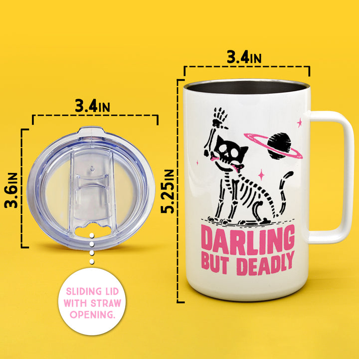 Darling But Deadly Insulated Travel Mug