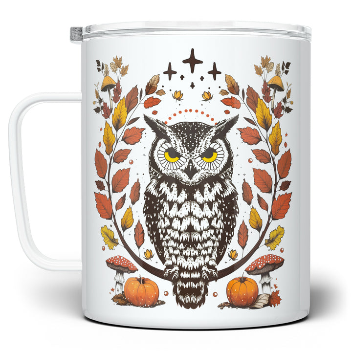 Autumn Owl Insulated Travel Mug