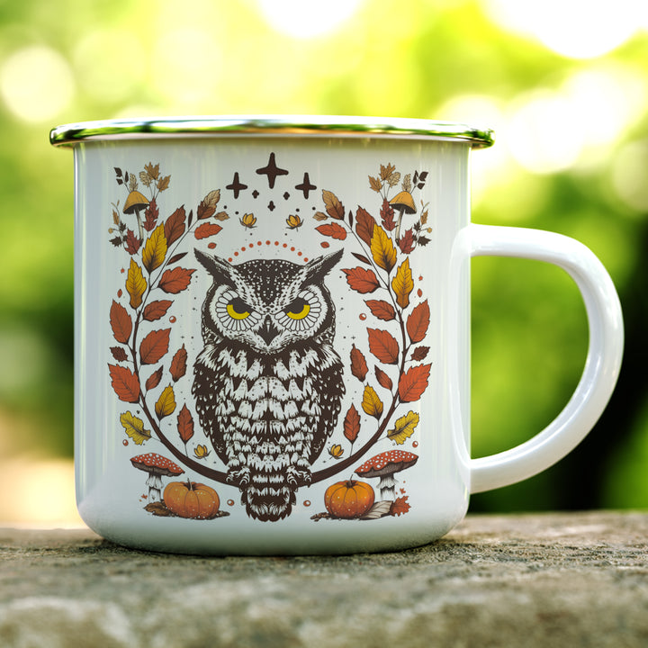 Autumn Owl Camp Mug