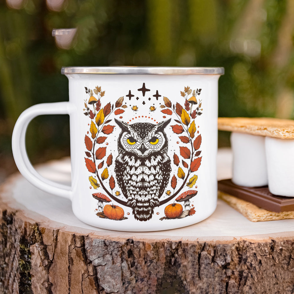 Autumn Owl Camp Mug