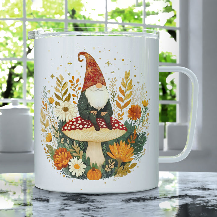 Fall Gnome Insulated Travel Mug