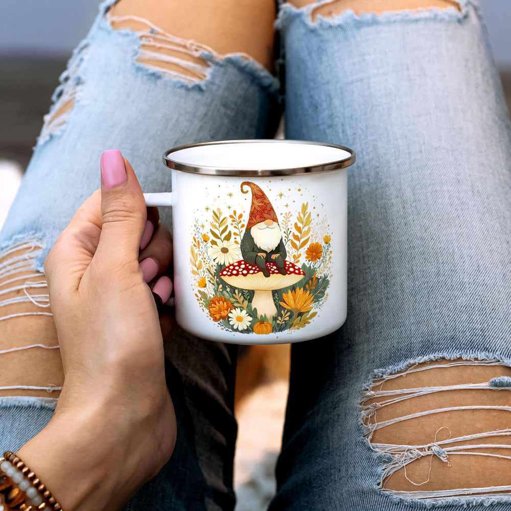 Fall Gnome Camp Mug