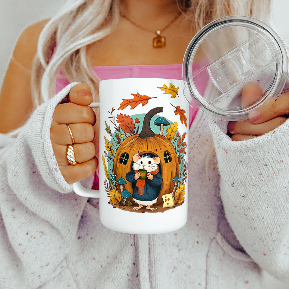 Fall Mouse Insulated Travel Mug