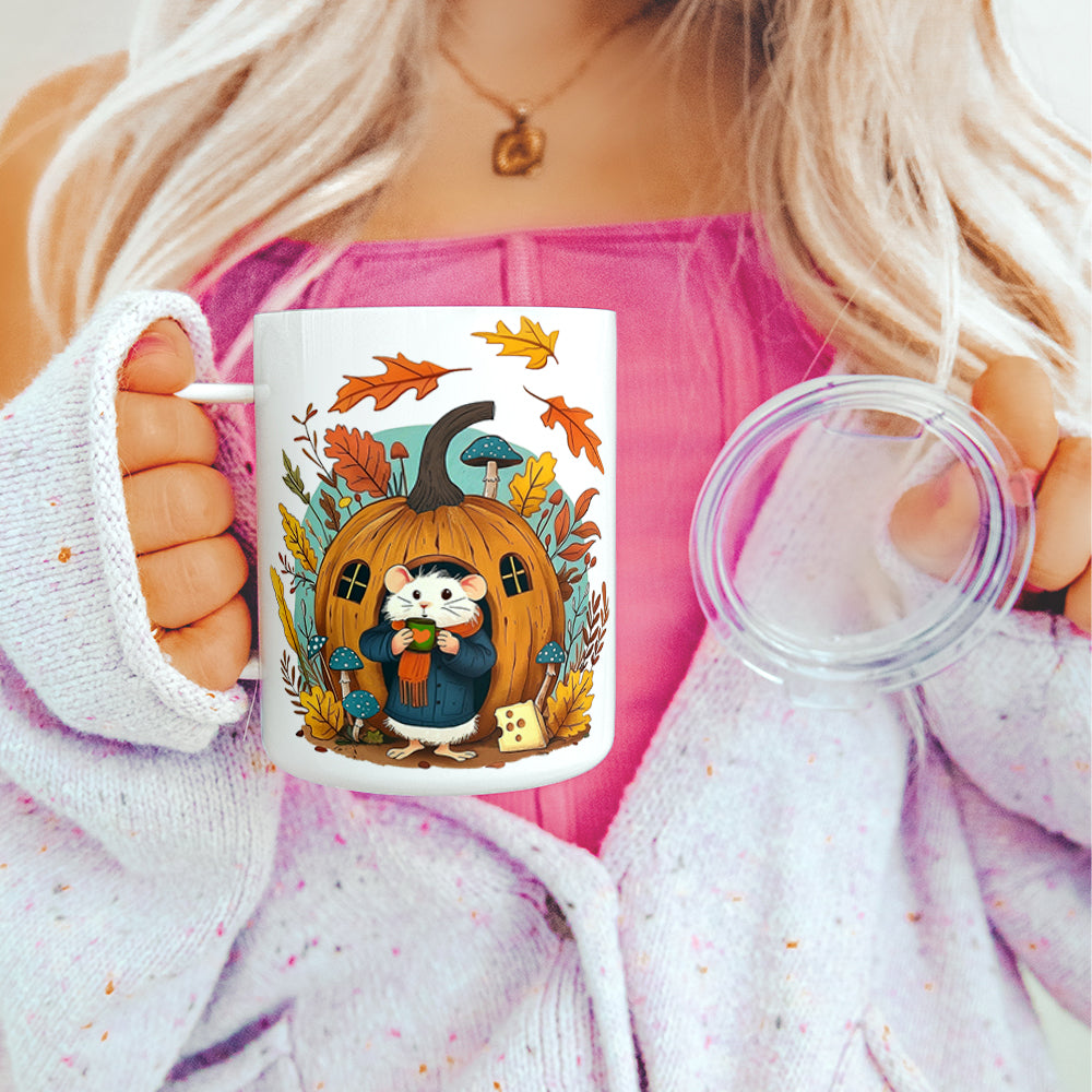 Fall Mouse Insulated Travel Mug
