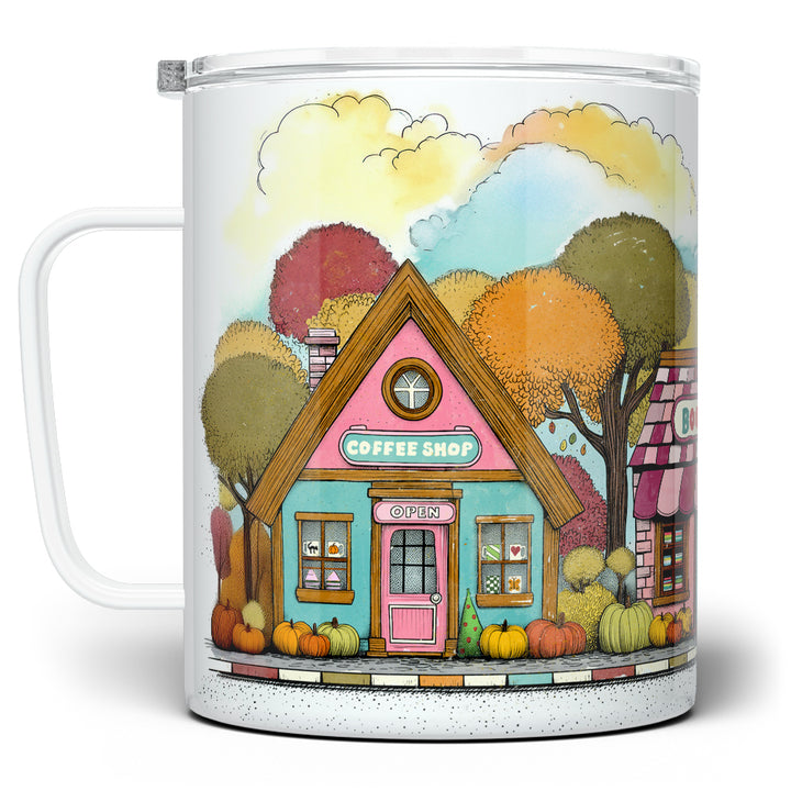 Cozy Fall Storefront Insulated Travel Mug