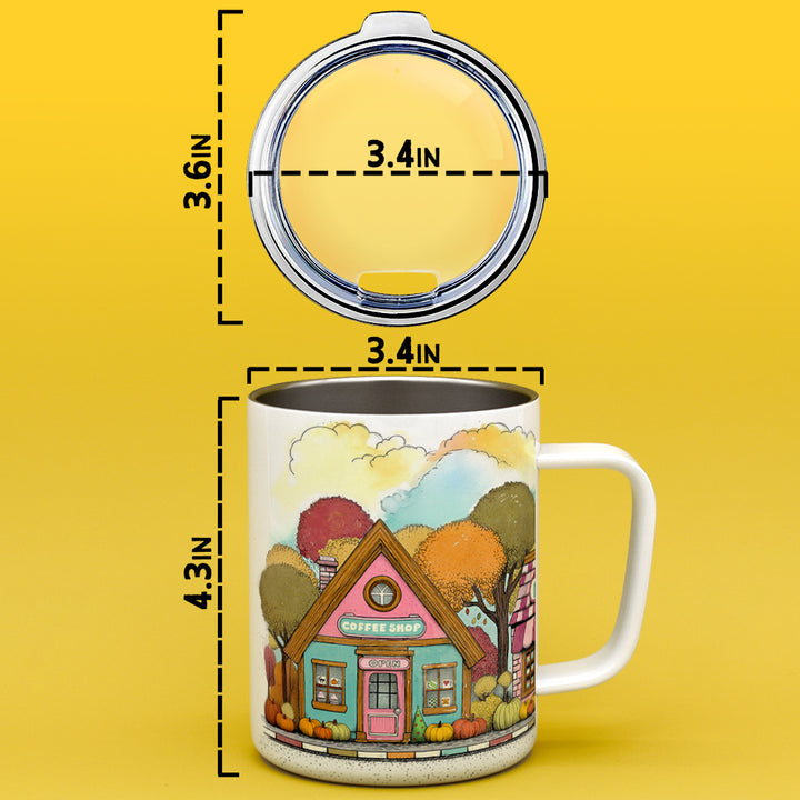 Cozy Fall Storefront Insulated Travel Mug