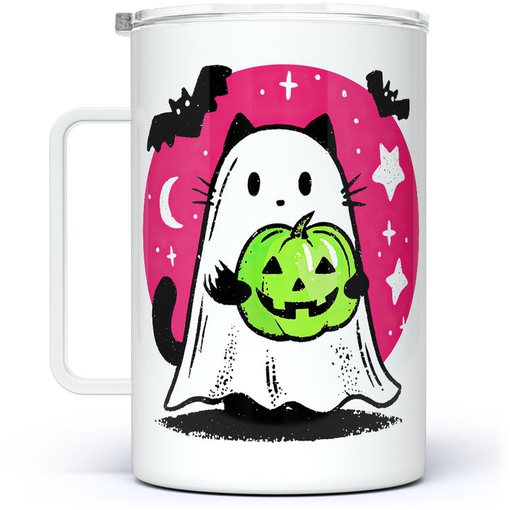 Ghost Kitty Insulated Travel Mug