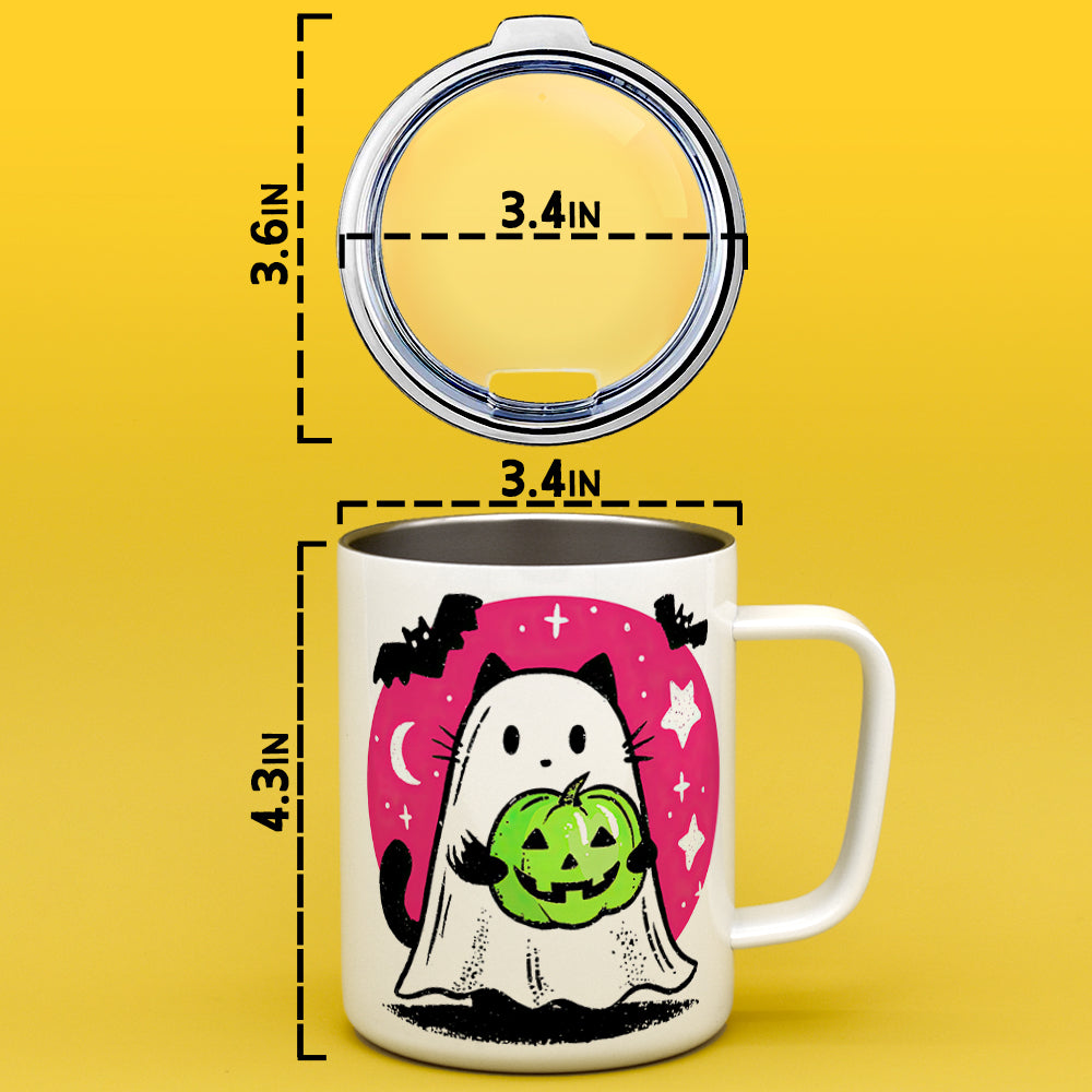 Ghost Kitty Insulated Travel Mug