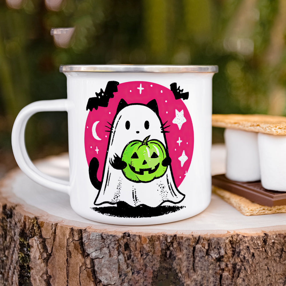 Ghost Kitty Camp Mug