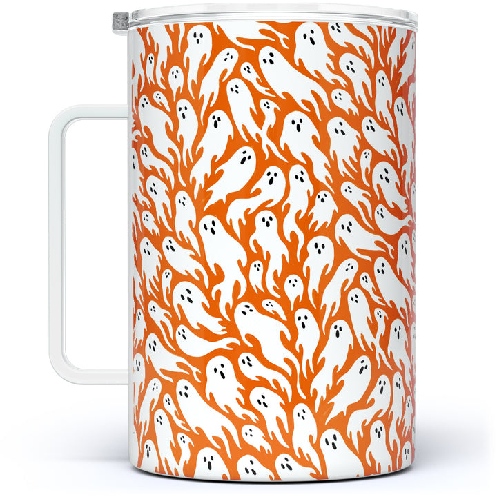 Ghost Pattern Insulated Travel Mug