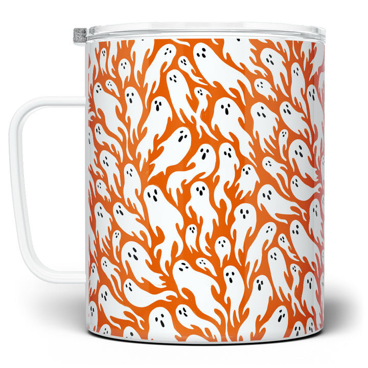 Ghost Pattern Insulated Travel Mug